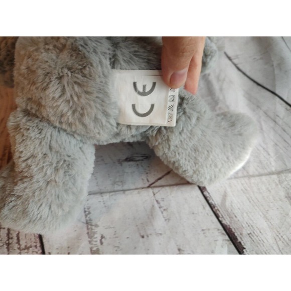 Grey White Puppy Dog Plush Stuffed Animal Lovey - Picture 5 of 8